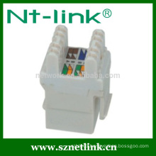 High quality utp cat 5e Cat6 rj45 keystone jack 180 degree